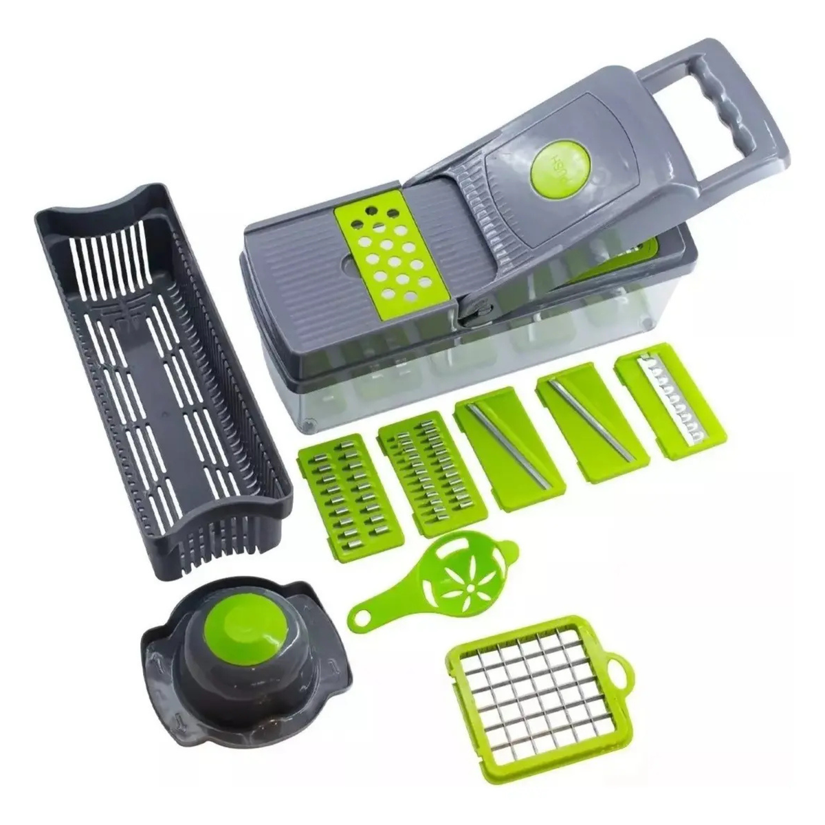 Jansol Chef Pro — Cortador, Rallador y Mandolina de Verduras 14 Piezas